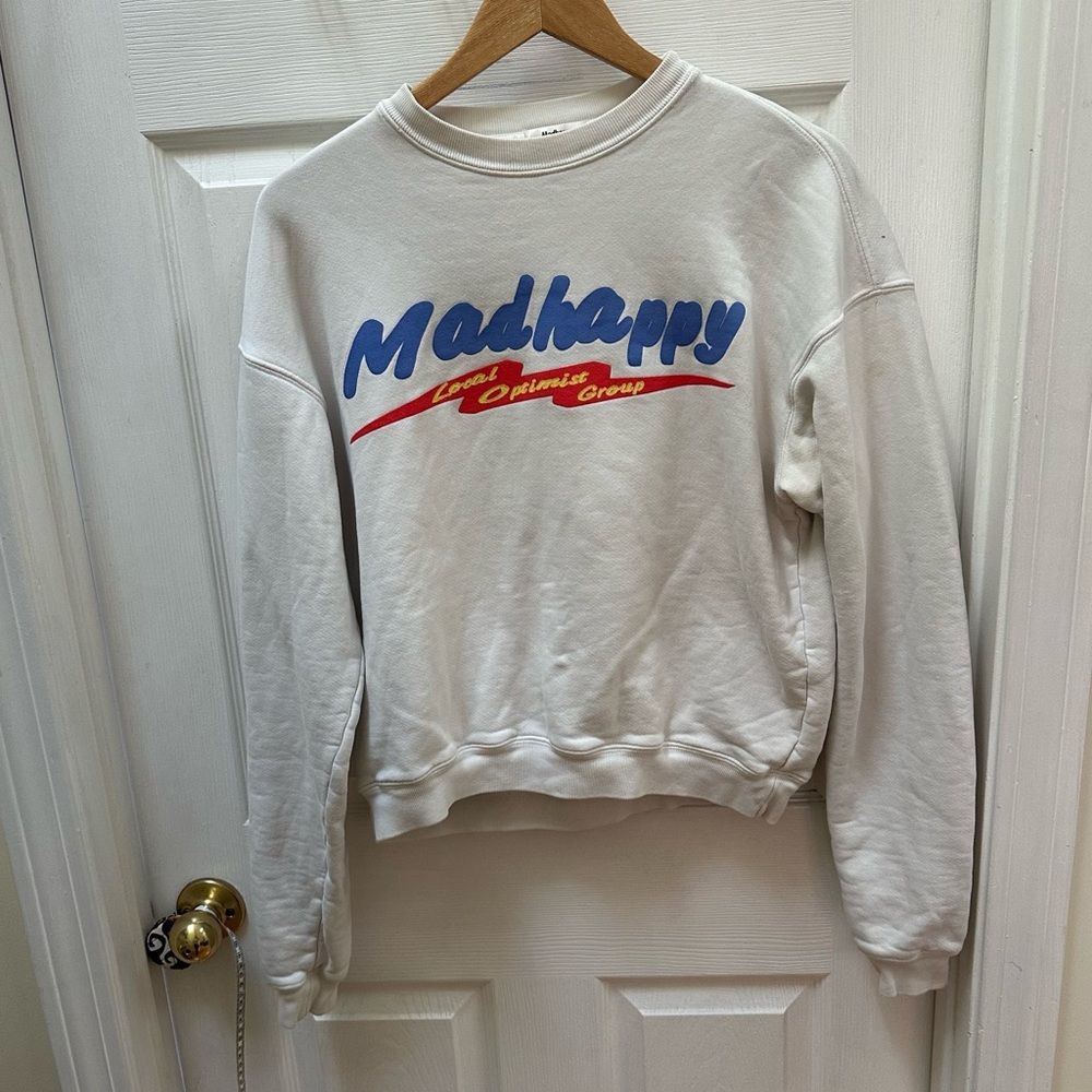 Madhappy Family Reunion White Crewneck sweatshirt XS